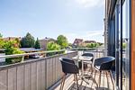 Wohnung Ebbe, Balkon - Ferienwohnung Ebbe Büsum - Top-Hundeurlaub