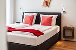 Wohnung Ebbe, Schlafzimmer 1 - Ferienwohnung Ebbe Büsum - Top-Hundeurlaub