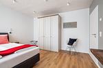 Wohnung Ebbe, Schlafzimmer 1 - Ferienwohnung Ebbe Büsum - Top-Hundeurlaub