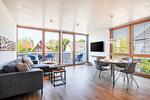 Wohnung Flut, Wohnzimmer - Best Büsum Wohnung Flut – moderne Ferienwohnung mit Balkon - Top-Hundeurlaub