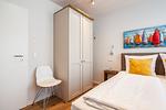 Wohnung Flut, Schlafzimmer 2 - Best Büsum Wohnung Flut – moderne Ferienwohnung mit Balkon - Top-Hundeurlaub