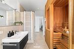 Badezimmer - Ferienwohnung Dock 76 Promenade Olpenitz - Top-Hundeurlaub