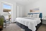 Schlafzimmer - Ferienwohnung Dock 76 Promenade Olpenitz - Top-Hundeurlaub