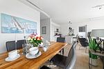 Küche / Küchenzeile - Ferienwohnung Dock 76 Promenade Olpenitz - Top-Hundeurlaub