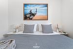 Schlafzimmer - Ferienwohnung Dock 76 Promenade Olpenitz - Top-Hundeurlaub