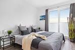 Schlafzimmer - Ferienwohnung Kai 42 Olpenitz - Top-Hundeurlaub