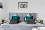Schlafzimmer - Ferienwohnung Kai 42 Olpenitz - Top-Hundeurlaub