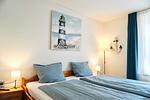 Schlafzimmer - Ferienhaus Strandflieder - Top-Hundeurlaub