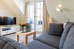Wohnzimmer - Strandhaus Whg. 2 - Top-Hundeurlaub