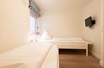 Schlafzimmer - Strandhaus Whg. 1 - Top-Hundeurlaub