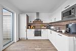 Küche / Küchenzeile - Ferienwohnung Morgenlicht Olpenitz - Top-Hundeurlaub