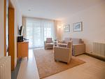 Wohnzimmer - Komfort Ferienwohnung mit 2 Schlafzimmern und Balkon im Obergeschoss (194) - Top-Hundeurlaub