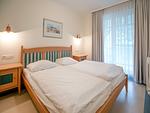 Schlafzimmer - Komfort Ferienwohnung mit 2 Schlafzimmern und Balkon im Obergeschoss (194) - Top-Hundeurlaub