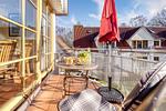 möblierter Balkon - Wohnung 4.4 - Seeschwalbe - Top-Hundeurlaub