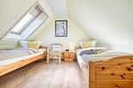 Schlafzimmer mit Einzelbetten - Wohnung 4.4 - Seeschwalbe - Top-Hundeurlaub