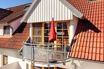Blick auf den Balkon - Wohnung 4.4 - Seeschwalbe - Top-Hundeurlaub