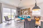 Deichlodge, Lodge. Eins, Wohnzimmer - Ferienwohnung Deichlodge, Lodge. Eins - Top-Hundeurlaub