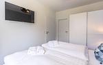 Deichlodge, Lodge. Eins, Schlafzimmer 1 - Ferienwohnung Deichlodge, Lodge. Eins - Top-Hundeurlaub