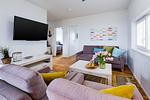Wohnzimmer - Ferienhaus Frische Brise 40 Olpenitz - Top-Hundeurlaub