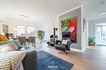 Wohnzimmer - Ferienwohnung Nordseeresort 36b AHOI Schönheit Büsum - Top-Hundeurlaub