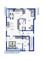 Grundriss - Ferienwohnung Klintum - Top-Hundeurlaub