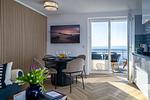 Wohnzimmer - FeWo Meerzeit - Balkon, Sauna, Meerblick - Top-Hundeurlaub