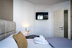 Schlafzimmer - FeWo Meerzeit - Balkon, Sauna, Meerblick - Top-Hundeurlaub