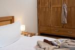 Schlafzimmer - FeWo Strandfrieden - Kamin, Sauna, Meerblick - Top-Hundeurlaub