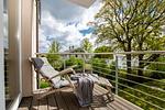 Balkon - FeWo Strandfrieden - Kamin, Sauna, Meerblick - Top-Hundeurlaub
