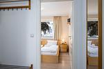 Schlafzimmer - FeWo Hafenliebe - Kamin, Sauna, Meerblick - Top-Hundeurlaub
