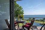 Balkon - FeWo Hafenliebe - Kamin, Sauna, Meerblick - Top-Hundeurlaub