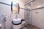 Badezimmer - FeWo Sonnenschein -  Kamin, Sauna, Meerblick - Top-Hundeurlaub