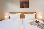 Schlafzimmer - FeWo frische Brise  - Kamin, Meerblick, Sauna - Top-Hundeurlaub