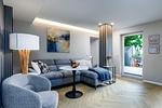 Wohnzimmer - FeWo Ostsee Lounge - Meerblick, Sauna, Terrasse - Top-Hundeurlaub