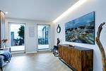 Wohnzimmer - FeWo Ostsee Lounge - Meerblick, Sauna, Terrasse - Top-Hundeurlaub