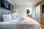 Schlafzimmer - FeWo Ostsee Lounge - Meerblick, Sauna, Terrasse - Top-Hundeurlaub