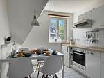 Küche / Küchenzeile - Haus 11 Wohnung 7 "Am Meer" - Top-Hundeurlaub