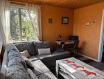 Wohnzimmer im Ferienhaus Hus Björk in Fågelfors – gemütliches Ferienhaus in Småland - Hus Björk - Top-Hundeurlaub