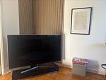Wohnzimmer mit TV im Hus Silverdalen nahe Vimmerby - Hus Silverdalen - Top-Hundeurlaub