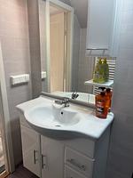 Modernes Badezimmer im Hus Silverdalen in Småland - Hus Silverdalen - Top-Hundeurlaub