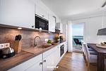 Küche / Küchenzeile - Ferienwohnung Ocean Lounge, App. 15 Olpenitz - Top-Hundeurlaub