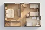 Grundriss - Ferienhaus Glück unter Reet mit Sauna, Kamin und Terrasse - Top-Hundeurlaub