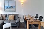 Wohnzimmer - Ferienwohnung Austernfischer Dagebüll - Top-Hundeurlaub