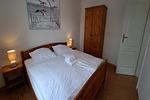 Schlafzimmer - Ferienwohnung Strandläufer Dagebüll - Top-Hundeurlaub
