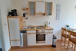 Küche / Küchenzeile - Ferienwohnung Strandläufer Dagebüll - Top-Hundeurlaub