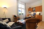Wohnzimmer - Haus am Park Fewo 1 - Top-Hundeurlaub