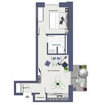 Grundriss - Haus am Park Fewo 1 - Top-Hundeurlaub