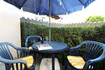 Terrasse - Haus am Park Fewo 1 - Top-Hundeurlaub