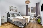 Schlafzimmer - Ferienwohnung Hafen Loft Olpenitz - Top-Hundeurlaub