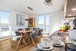 Küche / Küchenzeile - Ferienwohnung Hafen Loft Olpenitz - Top-Hundeurlaub